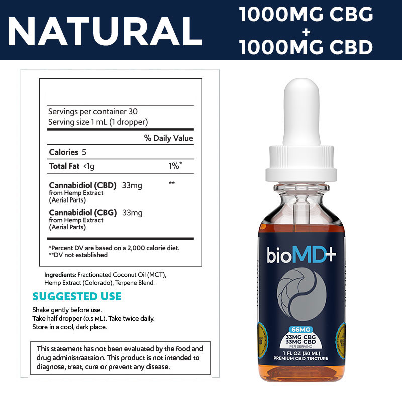 Natural CBD:CBG-Oil supplement